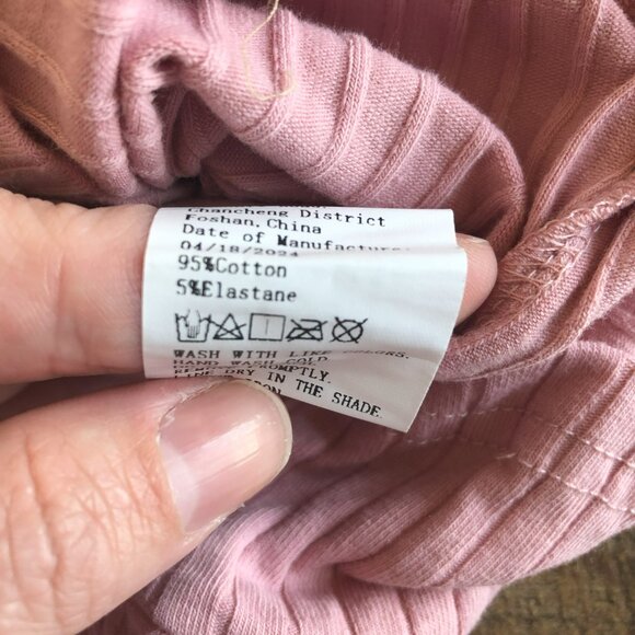 Kuriozud Toddler Girl Sleeveless Jumpsuit with Cute Bow Ribbed Pink - Picture 4 of 5